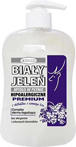BIALY JELEN PREMIUM - Liquid soap with elderberry extract - 300ml