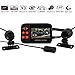 Produktbild leegoal Motorrad Dash Cam, 1080p Doppelobjektiv-Fahrradkamera mit 2,7"-LCD-Bildschirm, wasserdichter 130-Grad-Winkel Motorrad-Recorder-Nachtsicht mit G-Sensor-Funktion