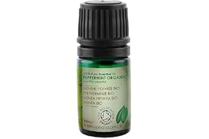 Naissance Ekologisk Pepparmynta (Piperita) Eterisk Olja (nr. 158) 10 ml - Ren, Naturlig, Ekologisk -Certifierad, Grymhetsfri, Vegansk och Outspädd - För Användning i Aromaterapi och Diffusorer