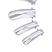 SODIAL(R) 100pcs/set False Nail Tips Dual Form Nail System for UV GEL Acrylic Nail Art Mold Tips Decoration Transparent