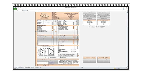 Dokumentation Wiederkehrende Prufung Von Regale Und Lagereinrichtungen Regalprufung Protokoll Nach Din En Pruflisten Ms Excel Software App Amazon De Software