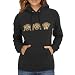 Produktbild TEXLAB - Three Monkeys Emoji - Damen Kapuzenpullover, Größe S, schwarz