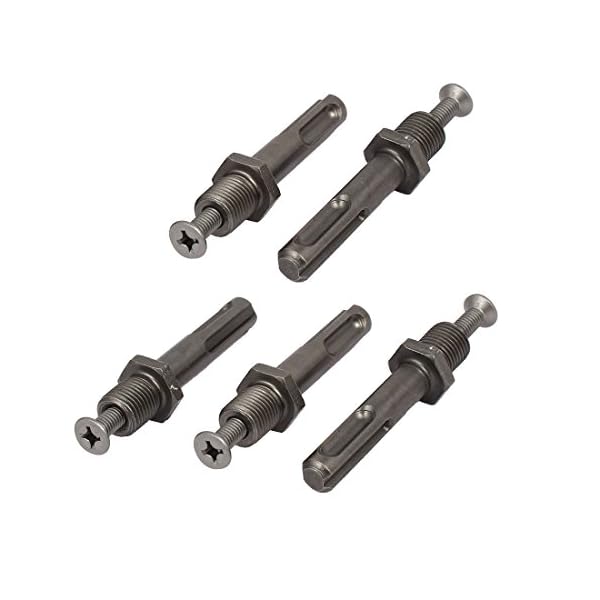 Aexit 5 Säulen- & Tischbohrmaschinen Stück 12mm Gewinde D SDS Plus Tischbohrmaschinen Schaftbohrfutteradapter Schraubenschrauben