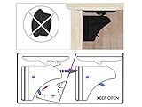 MYTK 16+3 Pack Magic Lock, magnetisches Schrankschloss als Kindersicherung, Montage ohne Bohren und Schrauben (16 Schlösser mit 3 Schlüssel Schwarz) - 3