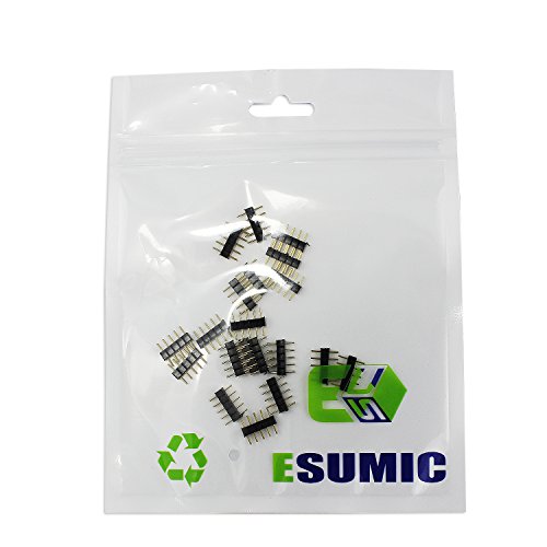 5 Pin Stecker Male für geführte Streifen-Lichter RGBW 5050 Black (20pcs) - 2