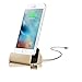 Produktbild Romote Telefon-Dock Ladestation Dock-Station Ladestation Dock kompatibel für iPhone X 8 7 6 USB-Kabel Sync Cradle Ladestation - Gold
