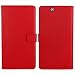 Produktbild UKDANDANWEI Sony Xperia Z Ultra Hülle - Book-Style Wallet Case Flip Cover Etui Tasche Case mit Standfunktion Für Sony Xperia Z Ultra Rot