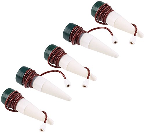 Preisvergleich Produktbild Royal Gardineer Bewässerungskegel: Topfpflanzen-Bewässerungs-System mit Tonspitze und Schlauch, 5er-Set (Bewässerungshilfe)