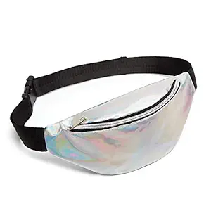 HASTHIP Waist Bag Ladies Outdoor Sports Lightweight Waist Bag for Running Silver