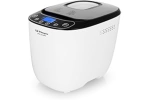 Orbegozo MHP 3500 Machine à pain automatique, 12 programmes préconfigurés, minuteur, écran LCD, cuve anti-adhésive, avec recette, 550 W