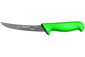 Starrett Couteau à désosser professionnel BKG106-6, lame en acier désinfecté ultra tranchante (6 Inch-150mm), Vert