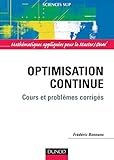 Image de Optimisation continue - Cours et problèmes corrigés