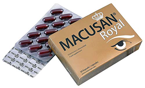 Macusan® Royal Capsule para una mácula del ojo saludable | luteína zeaxantina, omega-3 | keracoconjunctivitis sicca ("ojos secos")