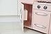 Teamson Kids Childrens Wooden Large Vintage Pink 1 Piece Wooden Pretend Role Play Kitchen Toy TD-11414C