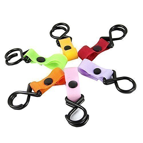 UNIVERSAL BUGGY PRAM PUSHCHAIR CLIP STROLLER HOOK SHOPPING BAG CARRIER HOLDER
