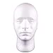 JaneDream Man Styrofoam Head Mask Stand Model Display Wig Hats Holder Foam Mannequin White
