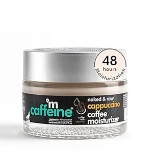 mCaffeine Cappuccino Face Moisturizer (50ml) for Lightweight Moisturization| Soothes and Tones Dry Skin | With Coffee, Vitamin E and Almond Milk | Upto 48 Hrs Moisturizing Face Cream