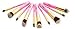 Foolzy Pink Set of 10 Professional Makeup Brushes Kit (BR-15A) RS.599.00