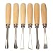 Produktbild 6pcs Graver Holzschnitzerei Messer Holzbearbeitung Meißel Holzschnitzerei-Werkzeug