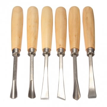 Preisvergleich Produktbild 6pcs Graver Holzschnitzerei Messer Holzbearbeitung Meißel Holzschnitzerei-Werkzeug