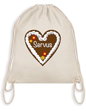 Oktoberfest Damen - Lebkuchenherz Servus - Turnbeutel I Gym Bag