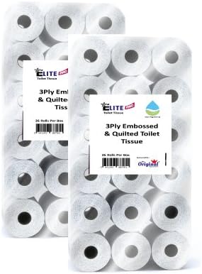 72 Rolls 3Ply Embossed and Quilted Elite Pro Toilet Tissue