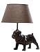 Produktbild Kare Nachttischlampe englische Bulldogge, 32776, moderne, kleine Tischleuchten im Hundedesign, braun-beige (H/B/T) 35x32x24,5cm