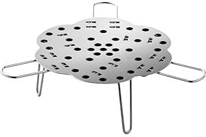 TYASOLEIL Grille vapeur pliable extensible en acier inoxydable 304, Plateau de cuisson multifonction épais pour œufs, brioches, légumes – Accessoire de cuisine durable