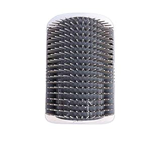 Snner Gato Auto Groomer Esquina de la Pared de Masaje Cepillo de la preparación con Hierba gatera masajeador Herramienta para Gatos Gris 1PC