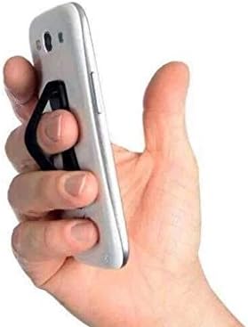 Mobile Device Elastic Finger Grip -For Mobile Phone, iPhone and iPad Tablet Kindle Holder in Black by K.O.W