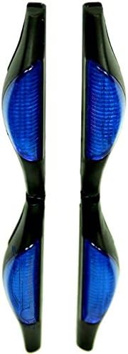 CAR DOOR GUARD EDGE PROTECTOR GARD REFLECTING REFLECTIVE ORANGE CLASSIC RETRO UK (BLUE)