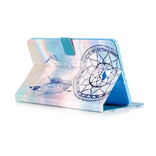 Samsung Galaxy Tab A 10.1 Hülle,Galaxy Tab A 10.1 (2016) Ledertasche Smart Cover,Ekakashop Bunt Muster Painting Fantasie Campanula Flip Magnetverschluss PU Leder Wallet Case Kunstleder Etui Schale Ständer Tasche Etui Schutzfolie mit Einstellbarem Blickwinkel Schutzhülle und Kreditkarte Card Holder Slot für Samsung Galaxy Tab A 10.1 Zoll (2016 Version SM-T580N SM-T585N) + 1x Kostenlos Ständer (Farbe zufällig) - 4