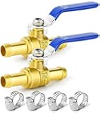 Uxcell Brass Air Ball Valve Shut-off Switch G1/4 Female To Female Pipe Tubing Fitting Coupler 180 Degree Operation Handle - View #5
