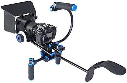 YELANGU D100 Dual Handles Camera Shoulder Mount Kit with Matte