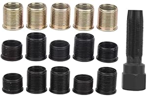 FTVOGUE M14x1,25 Attrezzo per riparazione filettatura candela Kit filettatura in acciaio al carbonio per filettatura