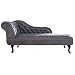 Produktbild Design Chesterfield Recamierè antik grau Récamiere Chaiselongue Chaise Longue Sofa Wohnzimmer Ottomane
