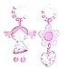 2 Pack Of Red Kite Girls Pink Princess Pollyanna Clip On Buggy/Stroller/Car Seat Toys