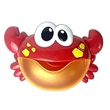 EL MEJOR REGALO PARA BEBÉS --- Bubble Crab es una pequeña arma mágica que hace que la sala de baño se ríe para todas las edades de bebés, niños pequeños y niños. También es un maravilloso baby shower, cumpleaños, navidad o regalo para una fiesta. Agregará alegría y buen ambiente a su familia. El soplador de burbujas para bebés está incorporado en 24 música clásica que puede traer mucha felicidad a la hora del baño