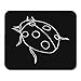 Produktbild HOTNING Gaming Mauspads Gaming Mouse Pad Colorful Animal Ladybug Logotype Doodle Red Beauty Biology Black 11.8"x 9.8" Decor Office Nonslip Rubber Backing Mousepad Mouse Mat