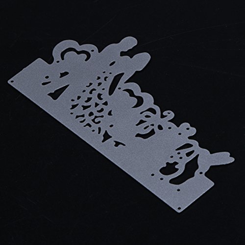 Demiawaking 1Pcs Liebe Hochzeit Schneiden Schablonen DIY Sammelalbum Dekor Papier Karten, Metall Buchzeichen , Metall Lesezeichen als Geschenk fuer Freunde - 4