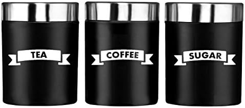 Set of Tea, Coffee, Sugar Ribbon Banner storage jar labels (Matt White)