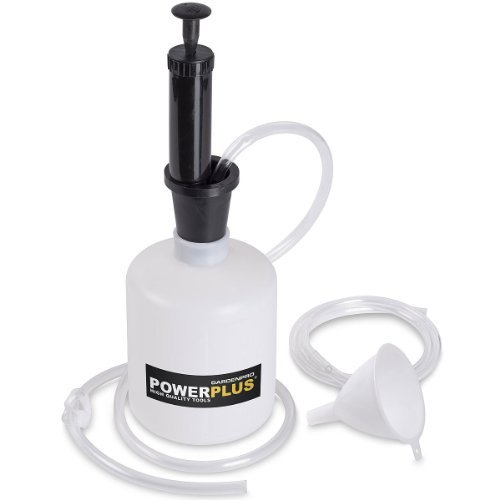 Powerplus Absaugpumpe 1,6 L - Saugpumpe Öl Vakuumpumpe Umfüllpumpe Kraftstoff Diesel Wasser
