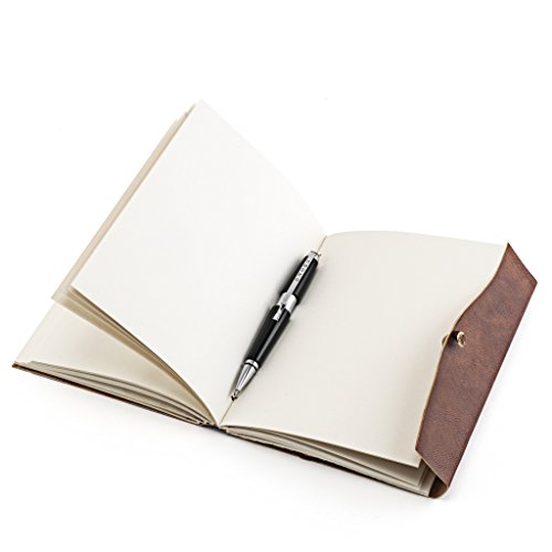 A.P. Donovan – Tagebuch Leder Notiz-Buch leer zum reinschreiben – Reisetagebuch – Diary – Braun, A5 - 4