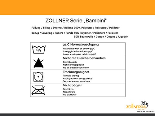 ZOLLNER® kochfestes Kinder / Baby Kopfkissen und Bettdeckenset versteppt, direkt vom Hotelwäschehersteller, Serie „Bambini“ - 3