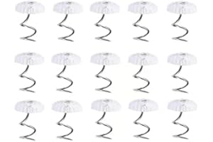 Bessy shop 50PCS Twist Pins,Perno Fissaggio copridivano 50 Pezzi Perni di Torsione della Testa Chiari Chiodo Riutilizzabile Fisso per copridivano Biancheria da Letto