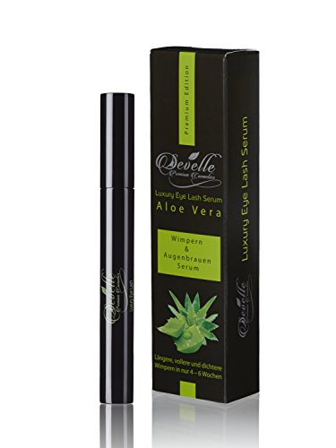 Wimpernserum & Augenbrauenserum mit ALOE VERA 4 ml. | Ohne PROSTAGLANDINE | Wimpernbooster | Wimpern Booster | Develle Luxury Eye Lash Wimpern-Serum | Wimpern Activating Serum | Wimpernwachstums-Serum | Wimpernverlängerung - 7