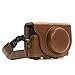 Price comparison product image MegaGear MG597 Sony Cyber-shot DSC-HX99, DSC-HX95, DSC-HX90V, DSC-HX80 Ever Ready Leather Camera Case with Strap - Dark Brown