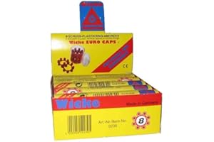 Sohni-Wicke Amorces Lot de 8 anneaux 5 barres 1200 coups de munitions Pistolet Carnaval