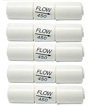 PBROS 5 Pieces RO Flow Restrictor 450 Flow-(FR-450)