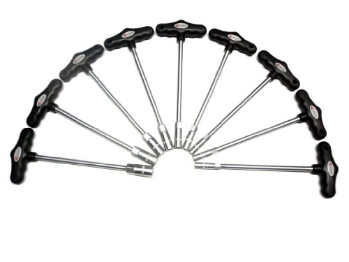 SWV 17801 Steckschlüssel Sortiment T-Griff 6-14mm 9 Teilig